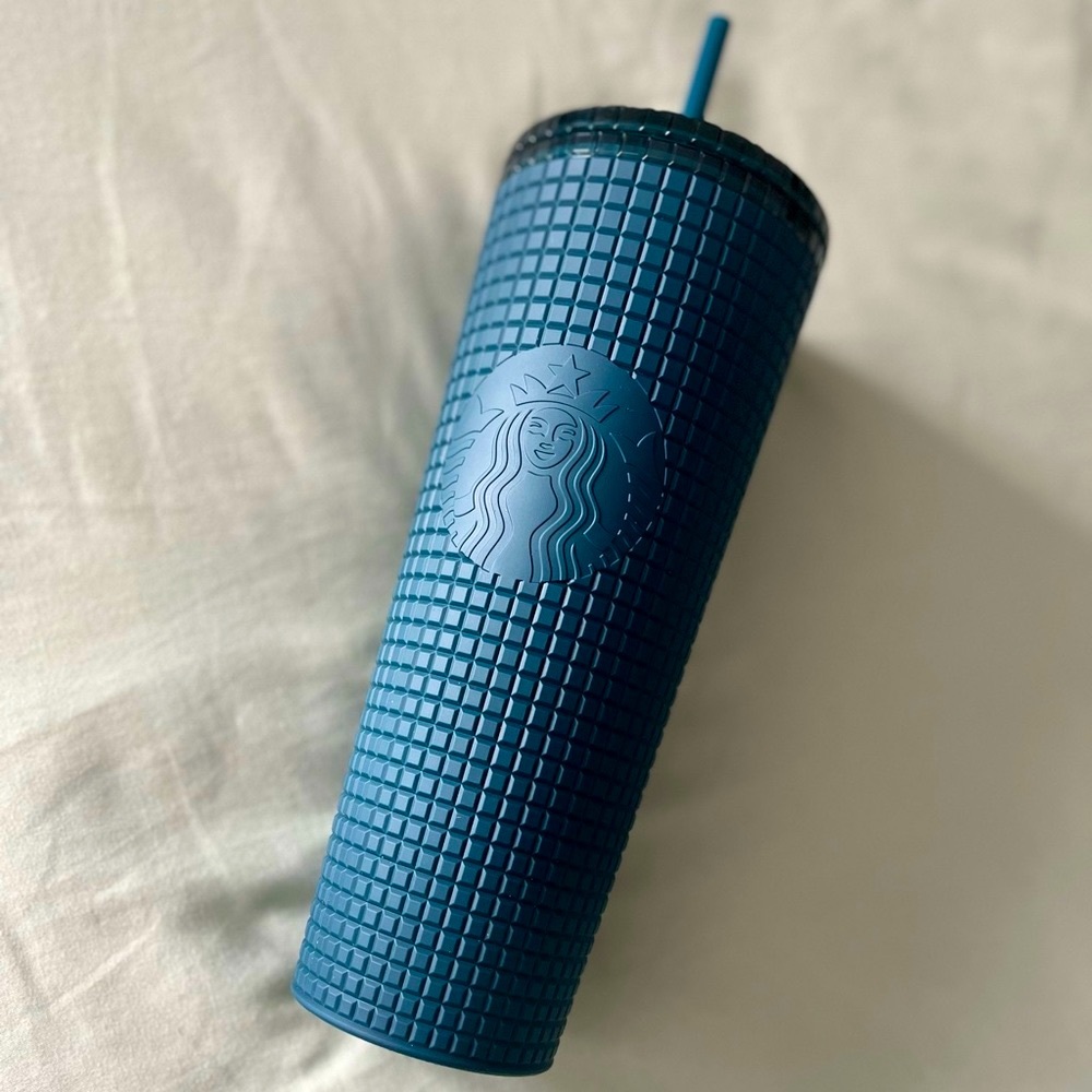 Starbucks Matte Blue Grid 24oz Venti Tumbler